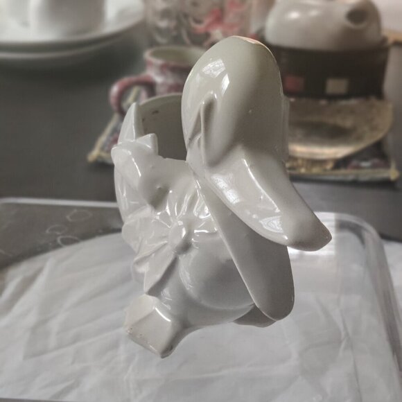 Ceramic Duck Planter by McCoy, Vintage from the 1940's. Off-White Glaze No chips - Picture 3 of 4